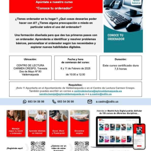 Cursos de habilidades digitales: Conoce tu ordenador / Conoce tu móvil